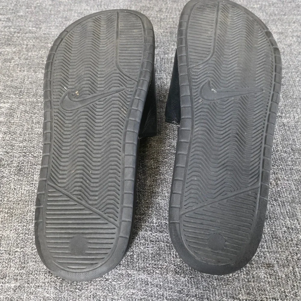 Nike Benassi JDI Men Black White Athletic Slide Sandals 343880-090 Size 10